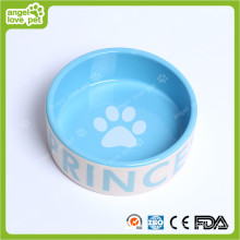 Fashion Design Dog Footprint Ceramic Pet Bowl